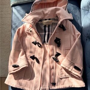 Burberry Kids Light Pink Toggle Coat